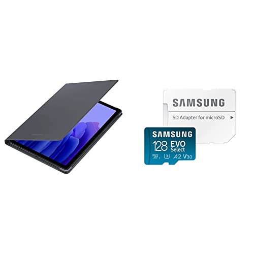 Samsung Book Cover EF-BT220 für das Galaxy Tab A7 Lite & EVO Select 128GB microSDXC UHS-I U3 130MB/s Full HD & 4K UHD Speicherkarte inkl. SD-Adapter (MB-ME128KA/EU) Blau im Sale