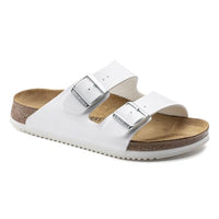 Thumbnail for BIRKENSTOCK Arizona Birko-Flor, Unisex-Erwachsene Pantoletten - Schmal - Weiß - Gr 36 im Sale