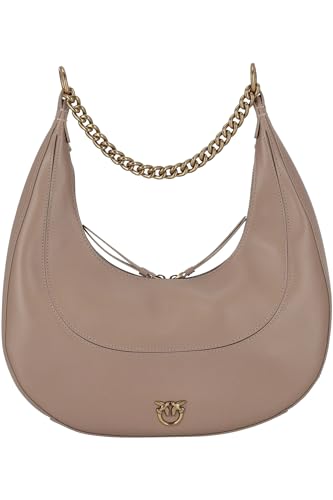 Pinko Damen BRIOCHE HOBO Classic Vitello M, D01Q_Biscotto ZENZERO-Antique Gold im Sale