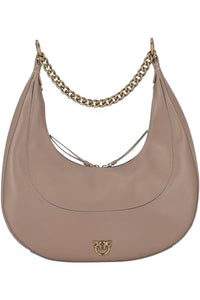 Thumbnail for Pinko Damen BRIOCHE HOBO Classic Vitello M, D01Q_Biscotto ZENZERO-Antique Gold im Sale