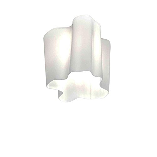 Artemide Logico Mini Ceiling Silk Diffuser Deckenleuchte in der Farbe: Silk, aus geblasenem Glas, Aluminium hergestellt, Maße: 28 x 28 x 23 cm, 0692020A im Sale