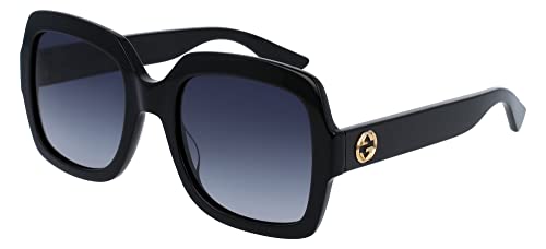 GUCCI Womens GG0036SN Sunglasses, Black-Black-Grey, 54 im Sale