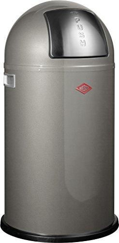 Wesco 175 831 Pushboy Abfallsammler 50 Liter Graphit 40 x 40 x 75.5cm (L/B/H), Edelstahl im Sale