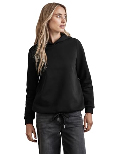 STREET ONE Damen A302976 Sweat Hoodie, Schwarz, EU im Sale