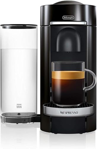 De'Longhi Nespresso Vertuo Plus | ENV 155.B Kaffeekapselmaschine | Eine Kaffeemaschine, 5 Tassengrößen | Inkl. Willkommenspaket mit 12 Kapseln | 1,7 L | schwarz