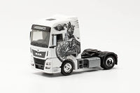 Thumbnail for herpa 314923 Man Man TGX XXL Lagoudakis 3 / Leonidas, König von Sparta“ Zugmaschine Miniaturmodelle Kleinmodell Sammlerstück Detailgetreu, mehfarbig