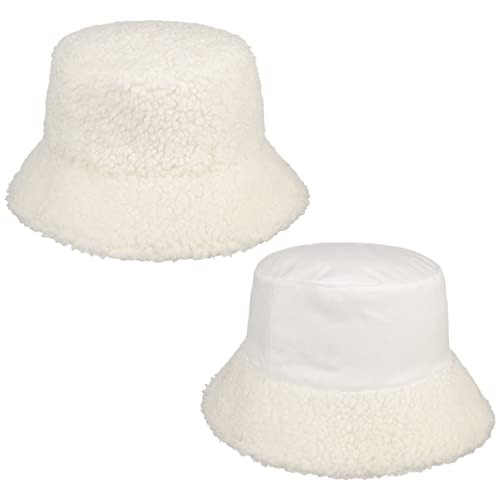 Seeberger Teddy Fur Wendehut Bucket Hat Fischerhut Kunstfellhut Damenhut Stoffhut (One Size - Koralle) im Sale