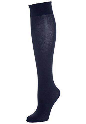 Wolford Damen Velvet de Luxe 50 Knee-Highs Kniestrümpfe, 50 DEN, Schwarz (Black 7005), Medium im Sale