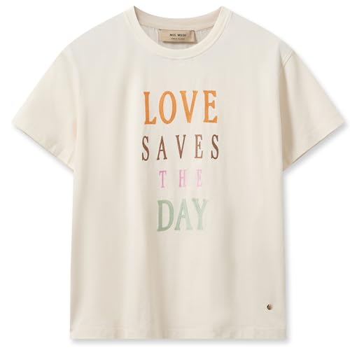 Mos Mosh Damen T-Shirt MM ASA O-SS Color Tee Ecru Weiss - im Sale