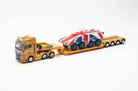 Thumbnail for Herpa LKW Modell Man TGX GX 6x2 TiefladeSattelzug mit GTK Boxer England Spedition Steinle (Bayern/Lauingen), Miniatur im Maßstab 1:87, Sammlerstück, Made in Germany, Kunststoff