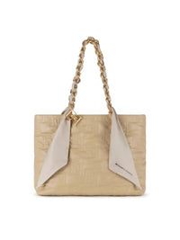 Thumbnail for Elisabetta Franchi Shopper groß beige mit Kette Halstuch BS05A41E2 784, beige, Einheitsgröße im Sale