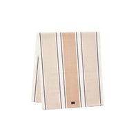 Thumbnail for LEXINGTON Striped Organic Cotton Rib Runner, White/Beige, 50x250