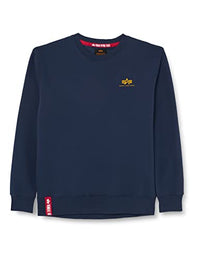 Thumbnail for Alpha Industries Basic Sweater Small Logo Sweatshirt für Herren New Navy im Sale