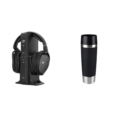 Sennheiser RS 175 Digitaler drahtloser Over-Ear-Kopfhörer & Emsa 515615 Travel Mug Classic Grande 500ml Thermobecher Isolierbecher hält 6h heiß im Sale