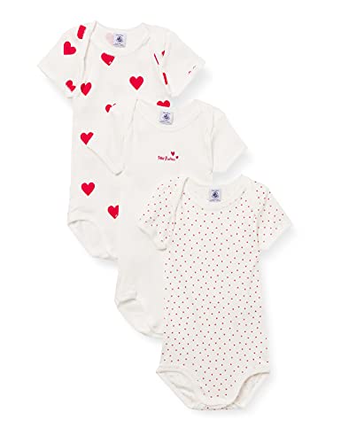 Petit Bateau Baby MädchenKurzarm-Body mit Streifen (3er Pack) , Variante 1, 18 Monate im Sale