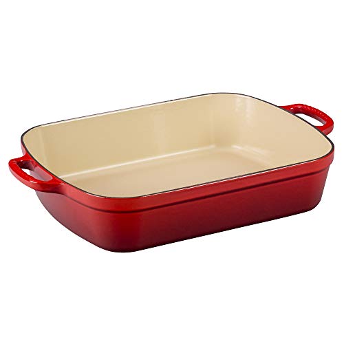 Le Creuset Signature Bratreine aus Gusseisen, für alle Herdarten und Backöfen, 37 cm, 6,6 Liter, Kirschrot, 20184370602422 im Sale