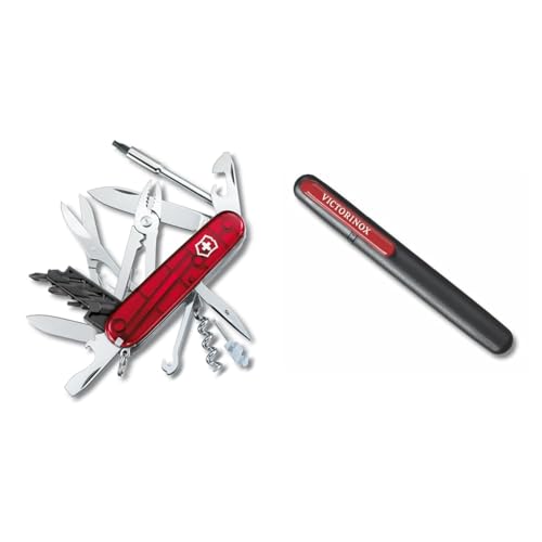 Victorinox Schweizer Taschenmesser Cyber Tool M & Dual-Messerschärfer Outdoor, Taschenmesser Schärfer, Schleifstein klein, schwarz im Sale