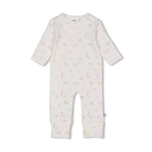 Feetje N-Baby Schlafanzug Anzug Klapfuß AOP Pears Dino-Jersey, Natur, 86 im Sale