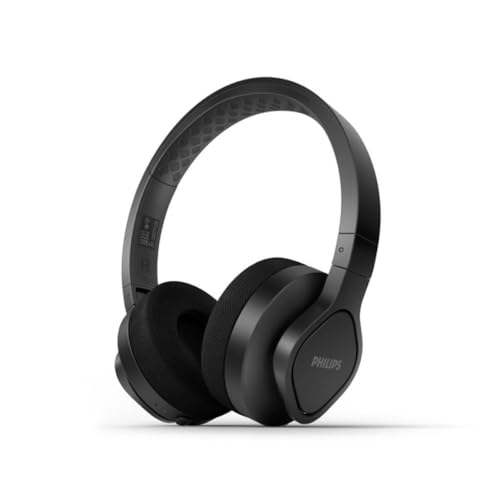 PHILIPS TAA4216BK Kabellose On-Ear-Bluetooth-Sport-Kopfhörer | Leicht und Robust | Waschbare Ohrmuschelpolster | IP55-Schutz vor Staub und Wasser | Bis zu 35 Stunden Spielzeit | Schwarz im Sale