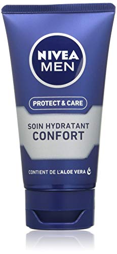 NIVEA MEN Protect & Care Feuchtigkeitspflege Komfort-Pflege (1 x 75 ml), Gesichtspflege angereichert mit Vitamin B5 und Aloe Vera, fettfreie Feuchtigkeitscreme für Männer im Sale