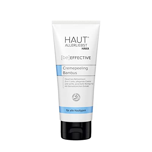 HAUTALLERLIEBST Creme Peeling Bambus, sanftes Peeling zur Tiefenreinigung, 100 ml