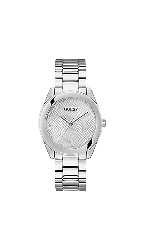 GUESS Damenuhr Cubed Silberfarben GW0606L1 im Sale