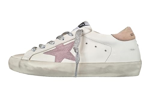 Golden Goose Damenschuhe Superstar Vintage 11691 Weiß-Rosa Antik, Weiß Rosa, 39 EU im Sale