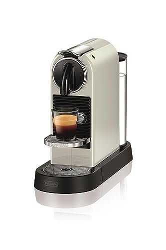 Nespresso De'Longhi EN167.W Citiz Kaffeekapselmaschine, Hochdruckpumpe und ideale Wärmeregelung ohne Aeroccino (Milchaufschäumer), Energiesparfunktion,1260W,37.4 x 11.9 x 25.5 cm, Creme-weiß im Sale