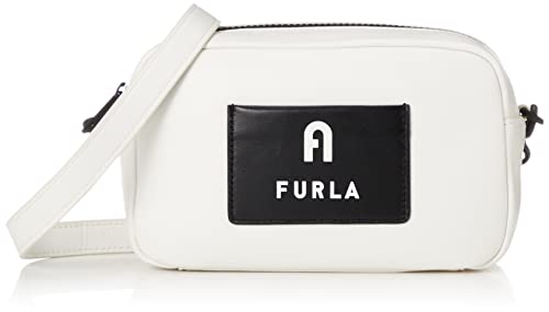 Furla Iris Mini Crossbody Talco H+Nero im Sale