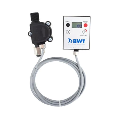 BWT Aquameter Wasserhahnfilter mit LCD-Anzeige, 3/8 Zoll, mehrfarbig, einzigartig