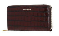 Thumbnail for Coccinelle Metallic Croco Shiny Soft Zip Around Wallet Vintage im Sale