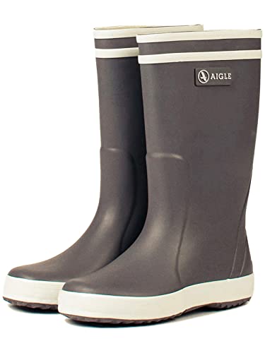 Aigle Unisex-Kinder Lolly Pop Gummistiefel Grau (Charcoal) 24 EU im Sale