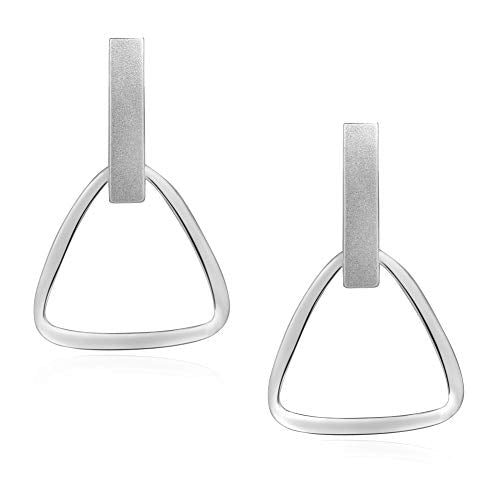 Silber-Ohrringe Dreieck 925 Sterling Silver Ohrstecker Geometrisch im Sale