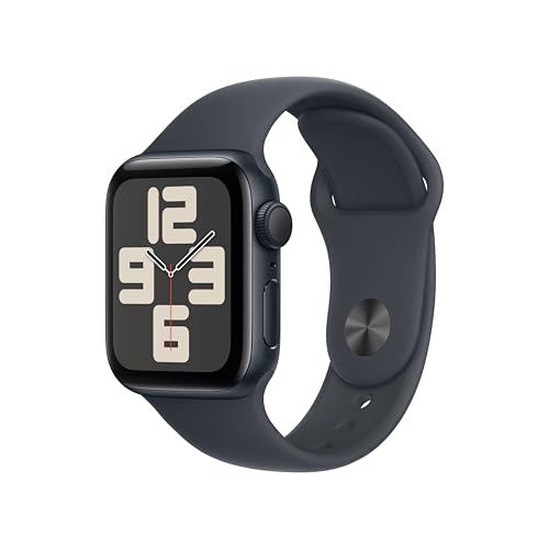 Apple Watch SE (2. Generation) GPS mm Smartwatch mit Aluminiumgehäuse in Mitternacht und Sportarmband in Mitternacht (M/L). Fitness und Schlaftracker, Unfallerkennung, Herzfrequenzmesser im Sale