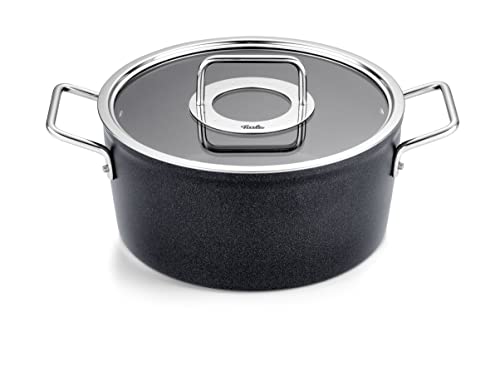 Fissler Adamant / Aluminium-Kochtopf (Ø 24 cm, 4,9L) Töpfe-beschichtet mit Glas-Deckel, antihaftend - Induktion, Anthrazit im Sale