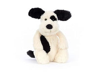 Thumbnail for Peluche Bashful Black & Cream Puppy Medium - L: 9 cm x l : 12 cm x H: 31 cm