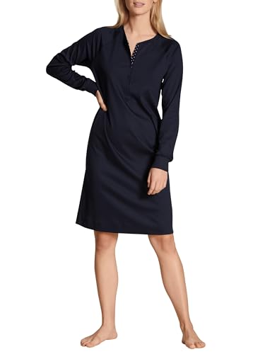 CALIDA Favourites Freizeit Kleid Damen, aus 100% Baumwolle, mit Knopfleiste im Sale