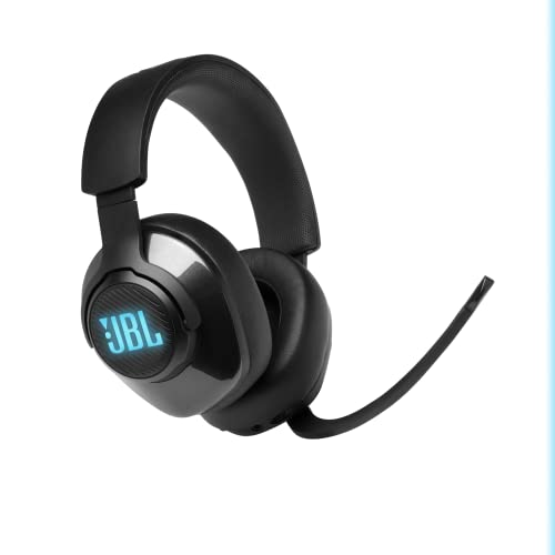 JBL Quantum 400 Over-Ear Gaming Headset – Wired 3,5 mm Klinke und USB – Mit hochklappbarem Boom Mic und QuantumSurround Sound – Schwarz im Sale