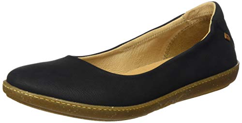 El Naturalista Damen Klassische Ballerinas Coral, Frauen Flats,Wechselfußbett,Slip-ons,Freizeitschuhe,sportlich,Ballerinen,Black,36 EU / 3.5 UK im Sale