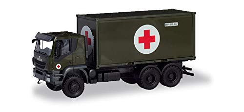 herpa 746519 Iveco Trakker 6x6 Abrollcontainer-LKW Bundeswehr