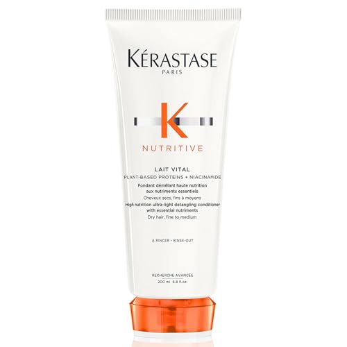 Kérastase Nutritive, Haarspülung für trockenes, feines bis mittleres Haar, Entwirrend und feuchtigkeitsspendend, Ohne Parabene, Lait Vital High Nutrition Ultra-Light Conditioner, 200 ml im Sale