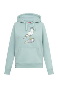 Thumbnail for derbe Hoodie Sturmmöwin Damen Grau | Kapuzenpullover | Möwe | Hamburg | Frauen | Navy im Sale