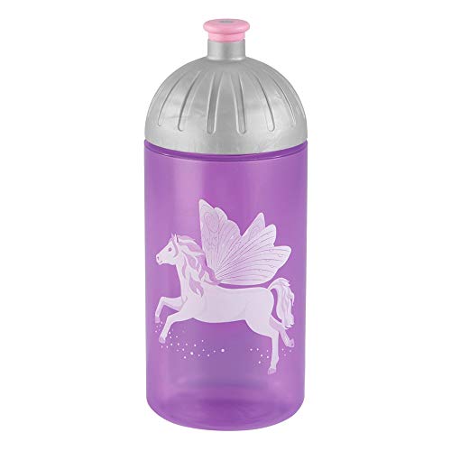 Step by Step Trinkflasche „Fantasy Pegasus“, lila, auslaufsicher, spülmaschinenfest, BPA-frei, für Schule, Kindergarten, heiße und kohlensäurehaltigen Getränke, für Mädchen, 0,5 Liter im Sale