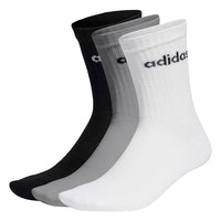 Thumbnail for Adidas, Set Di 3 Paia Di Calze Alte Per Bambini Adidas, Socken, Schwarz-Weiss, L, Unisex -Bambino im Sale