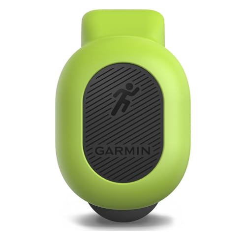 Garmin Running Dynamics Pod - misst sog. Laufeffizienz-Werte, Befestigung am Hosenbund, einfache Bedienung, Batterielaufzeit bis zu einem Jahr, Lime