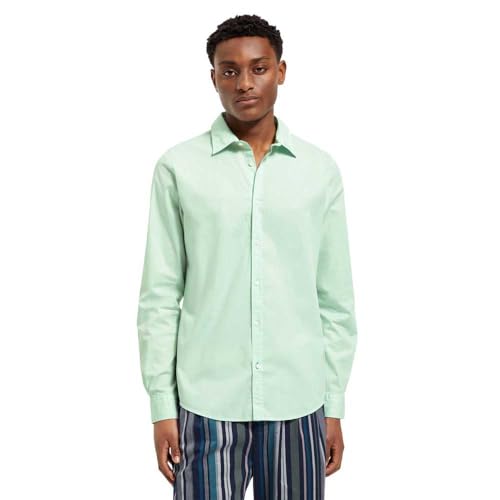 Scotch & Soda Herren Essential Poplin Shirt, Seafoam, im Sale