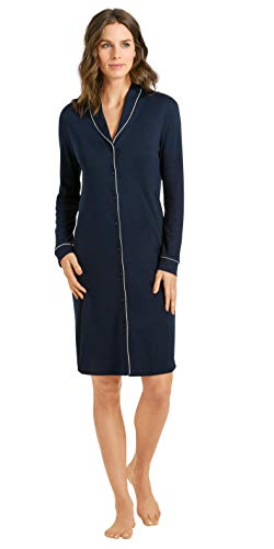 Damen Nachthemd 1/1 Arm 100 cm deep navy im Sale