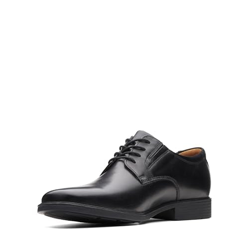 Clarks Herren Tilden Plain Derby Schwarz im Sale