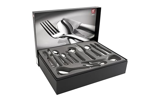 ZWILLING Nottingham Besteck-Set, 68-teilig, Für 12 Personen, 18/10 Edelstahl/Hochwertiger Klingenstahl, Poliert, Silber im Sale