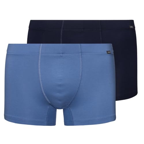 Hanro - Cotton Essentials - Retro Short/Pant - 2er Pack (XL Windy Blue/Deep Navy) im Sale